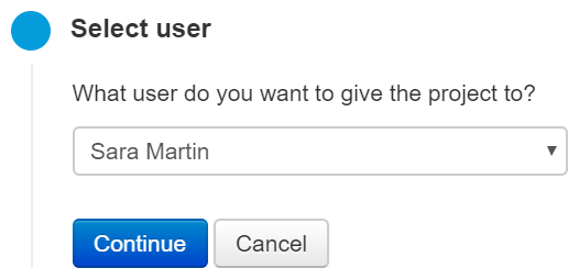 Select user