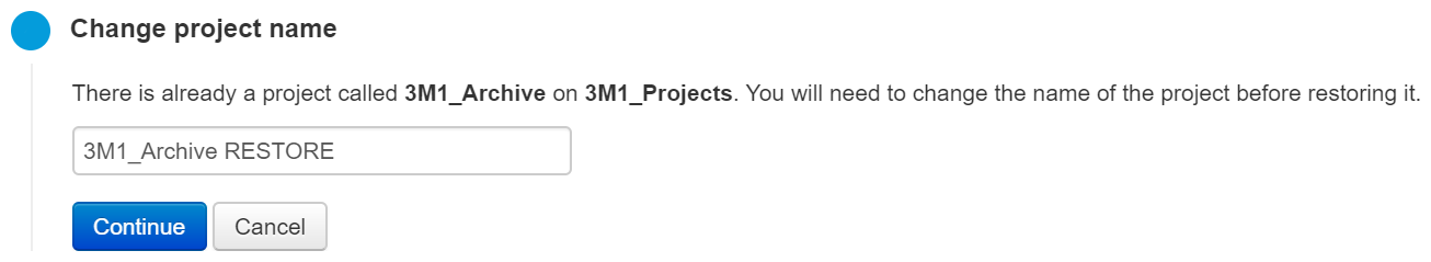 Set the project name