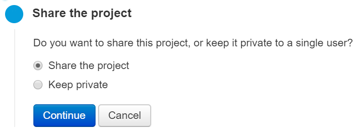Share the project